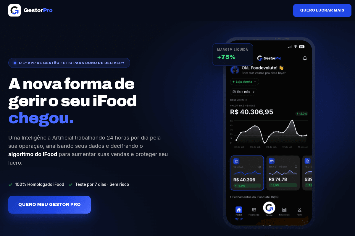 Site do fornecedor de GestorPro