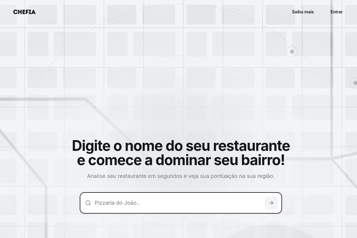 Site do fornecedor de Chefia