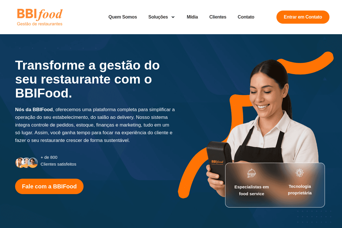 Site do fornecedor de BBIfood