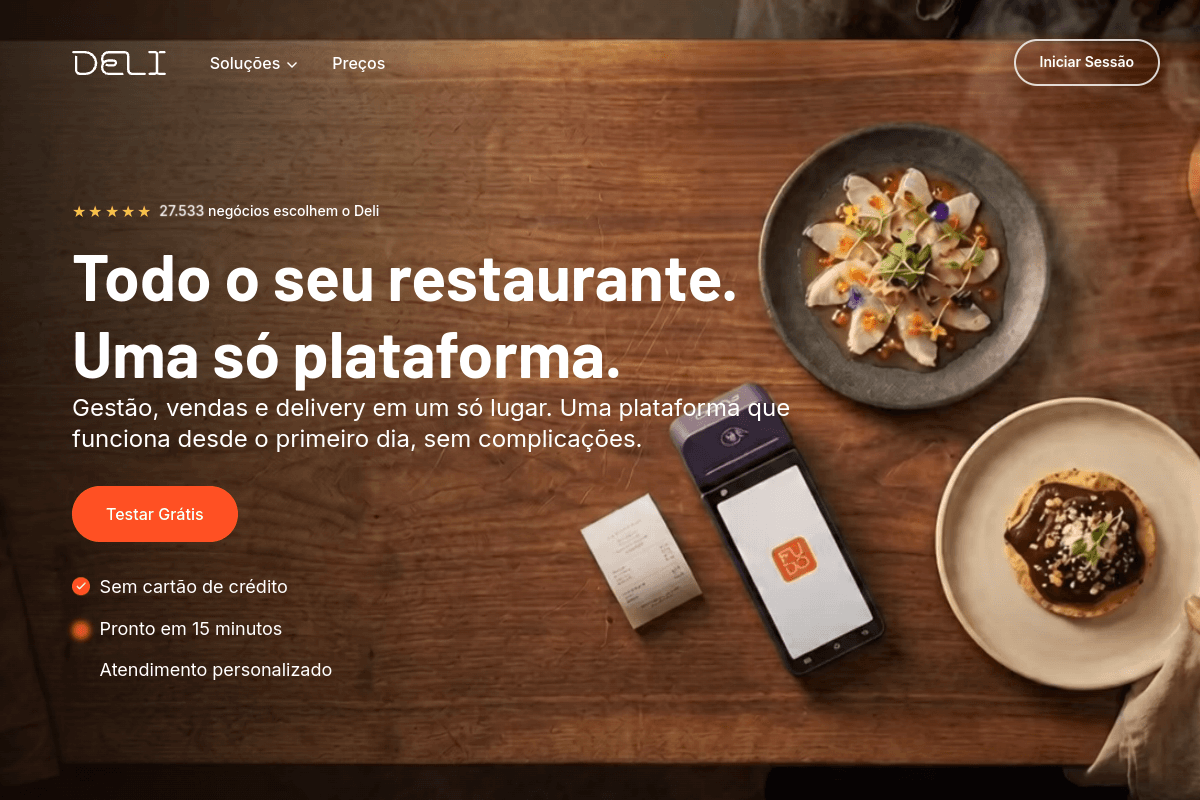 Site do fornecedor de Deli