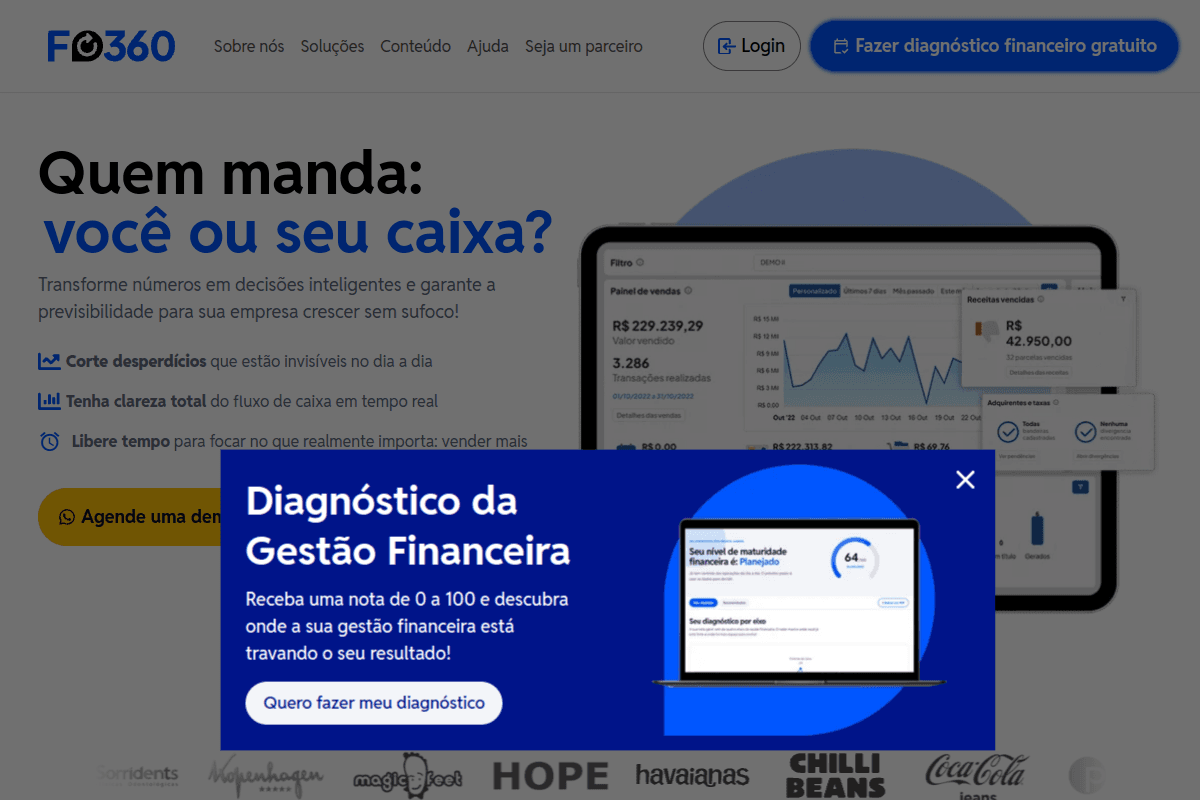 Site do fornecedor de F360
