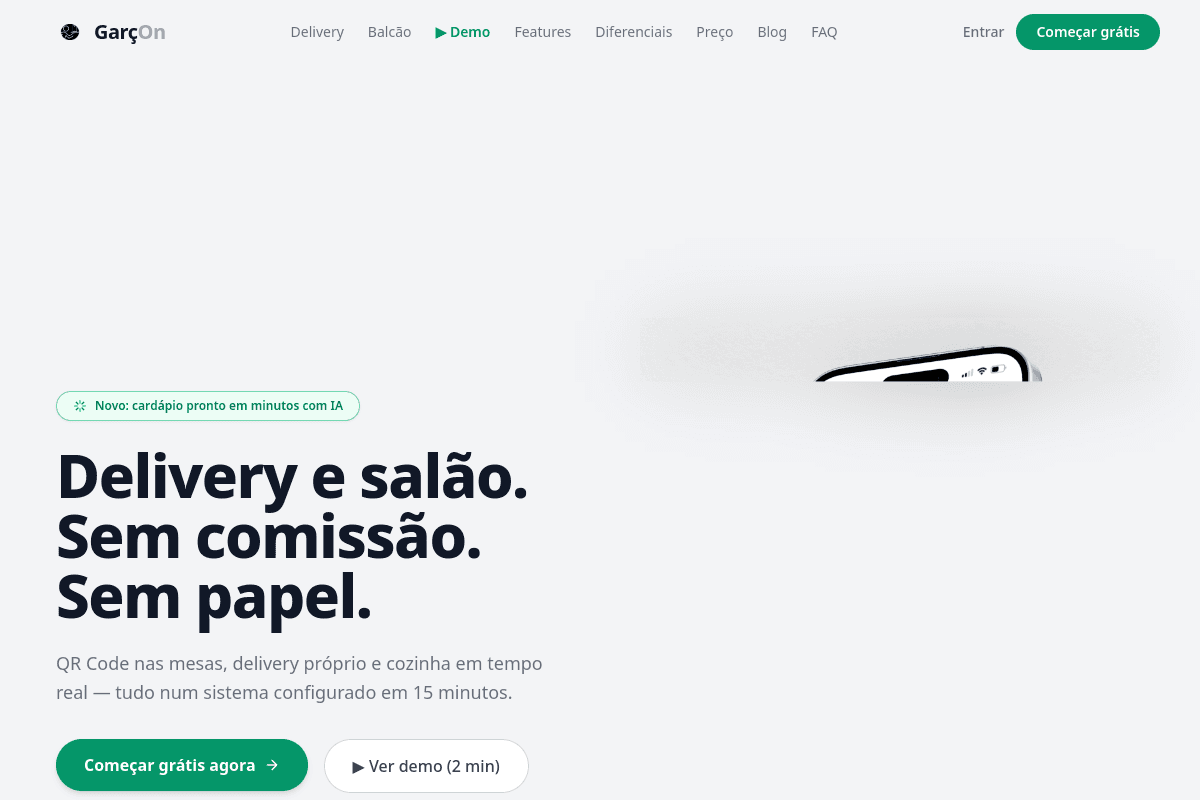 Site do fornecedor de GarçOn