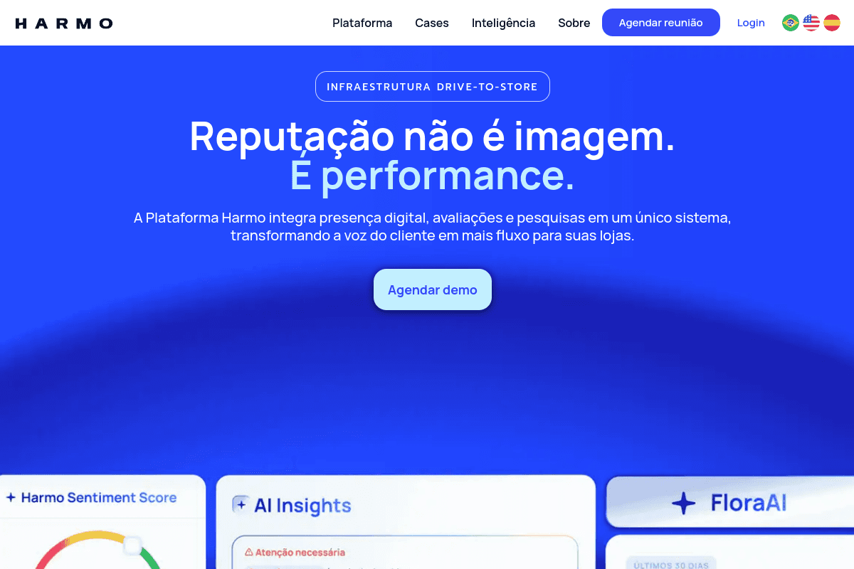Site do fornecedor de Harmo