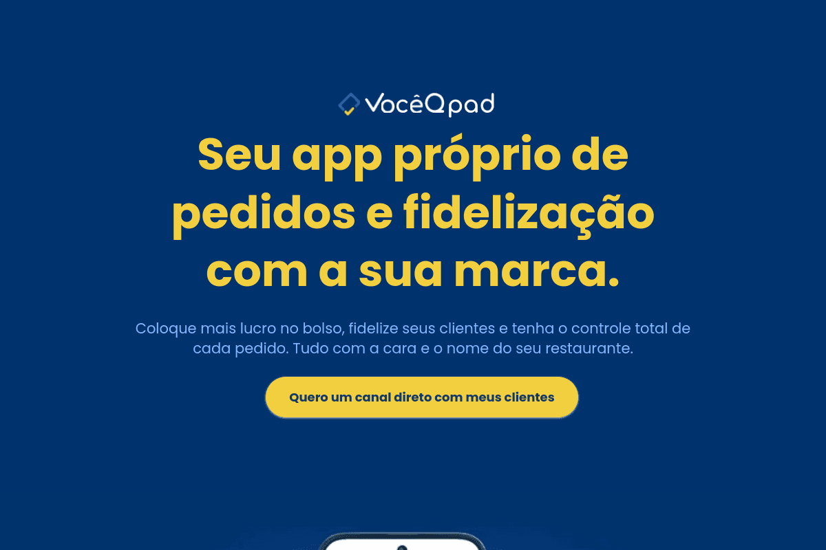Site do fornecedor de Você Qpad