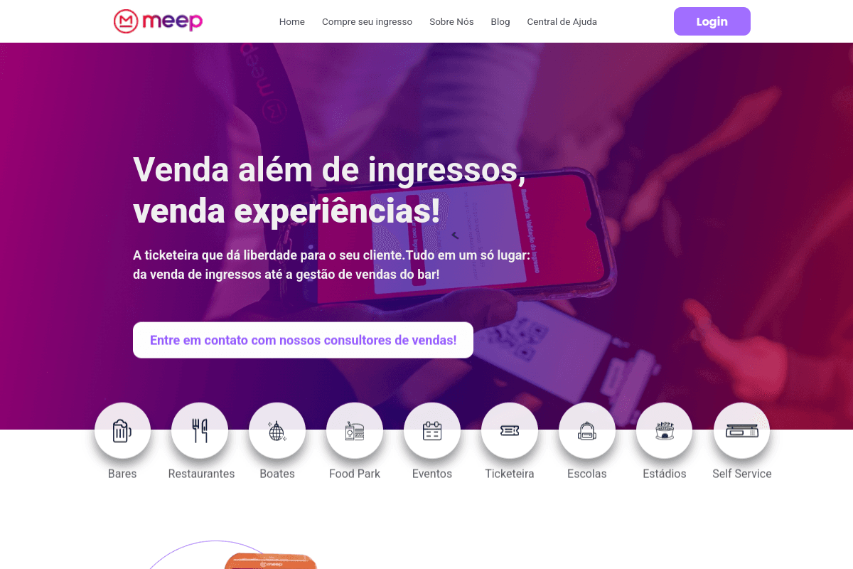 Site do fornecedor de Meep