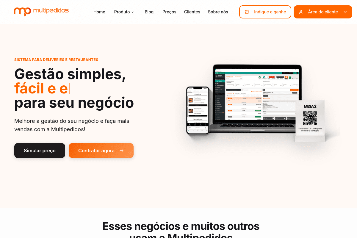 Site do fornecedor de Multipedidos