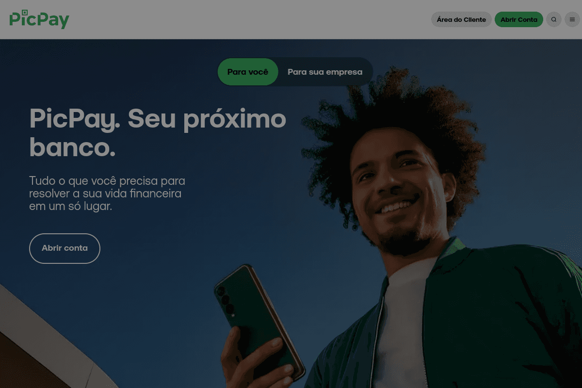 Site do fornecedor de PicPay