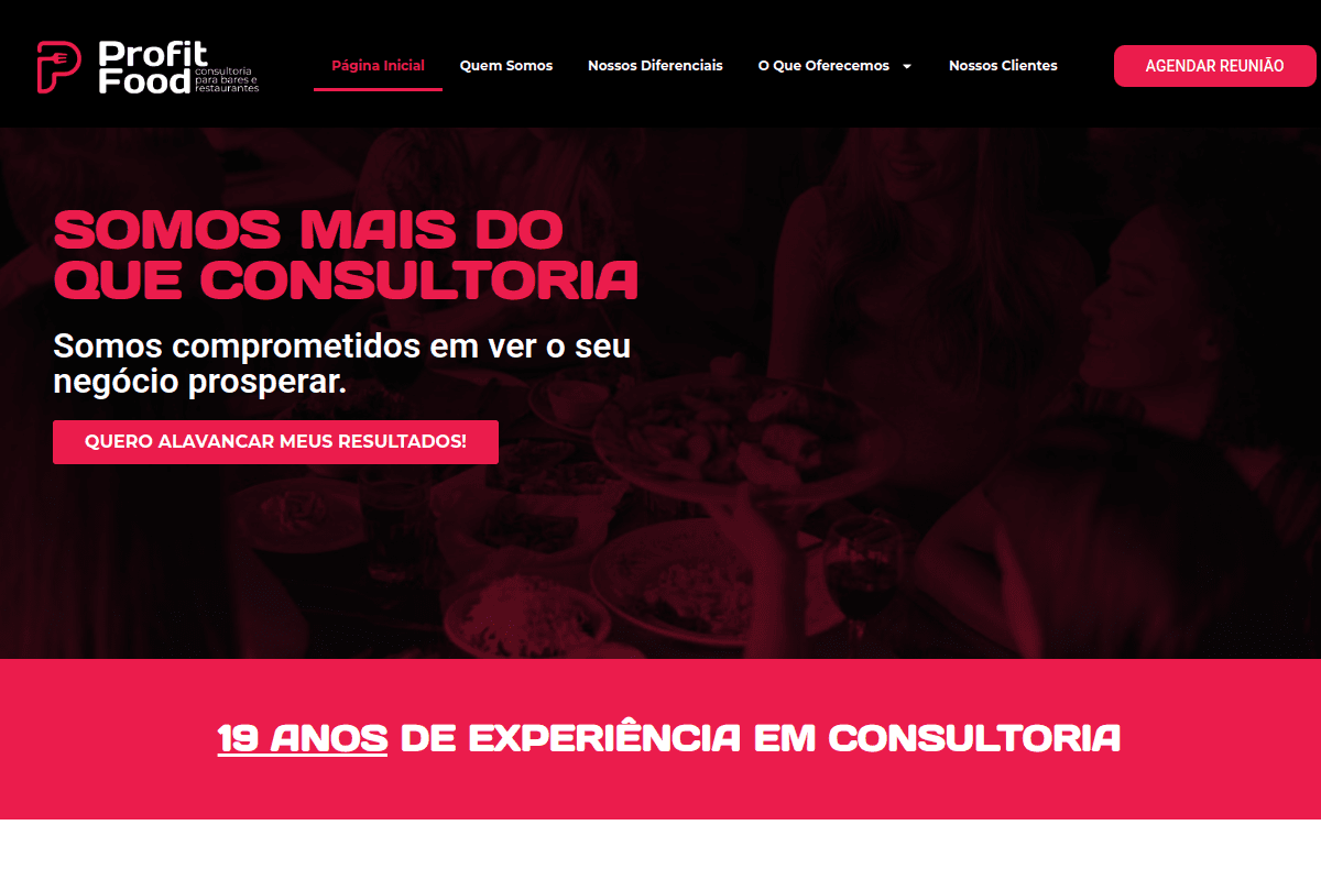 Site do fornecedor de Profit Food