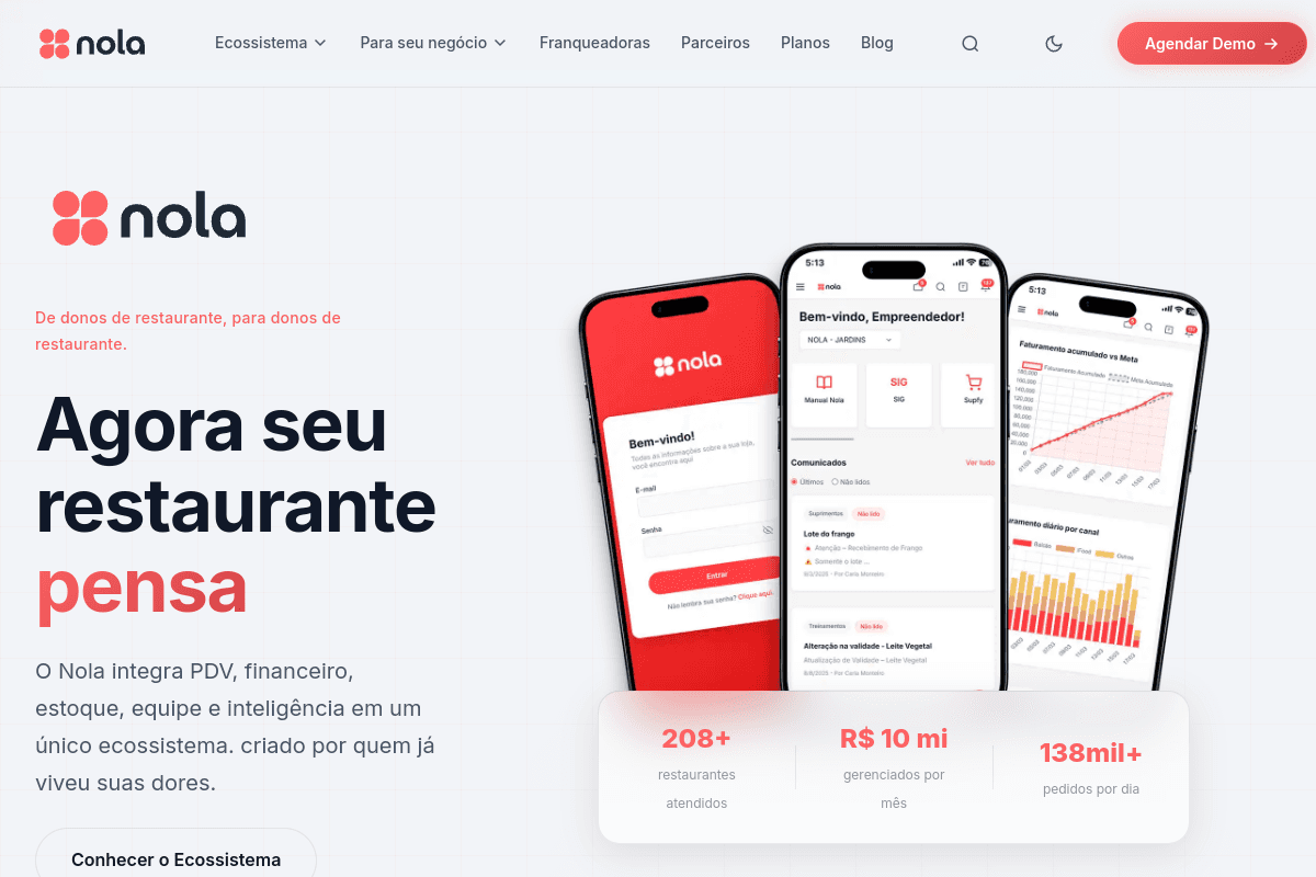 Site do fornecedor de Nola