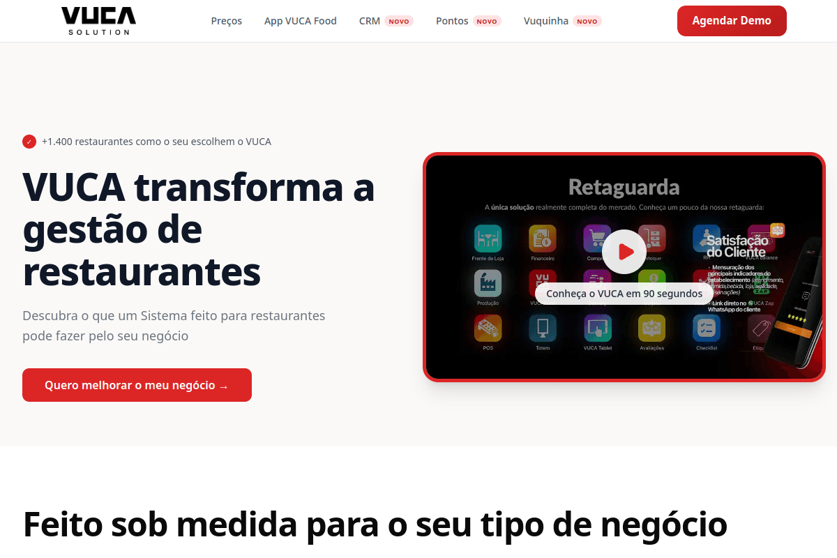 Site do fornecedor de VUCA Solution
