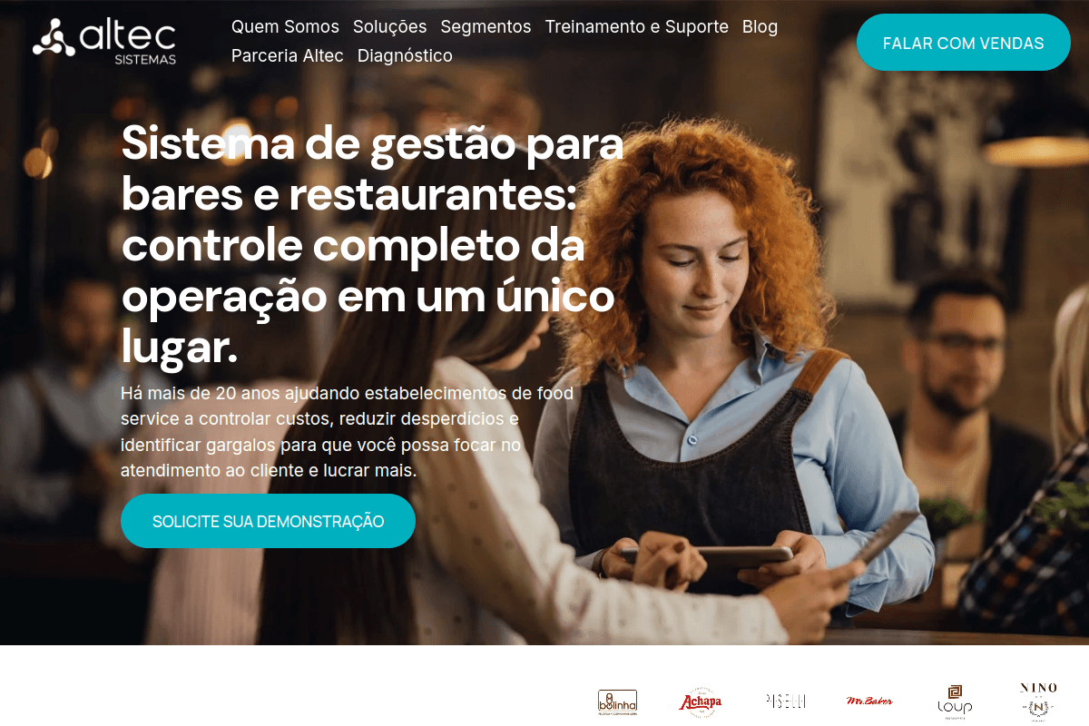 Site do fornecedor de Altec Sistemas