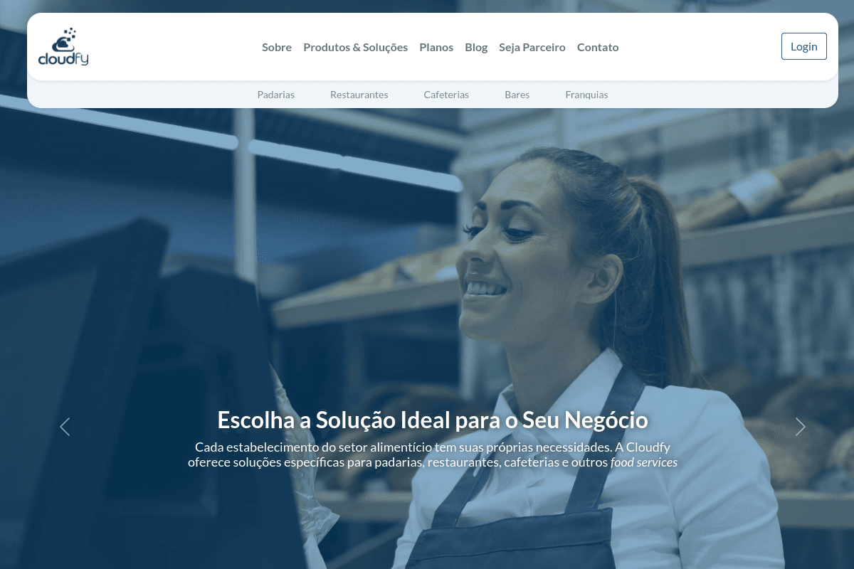 Site do fornecedor de Cloudfy
