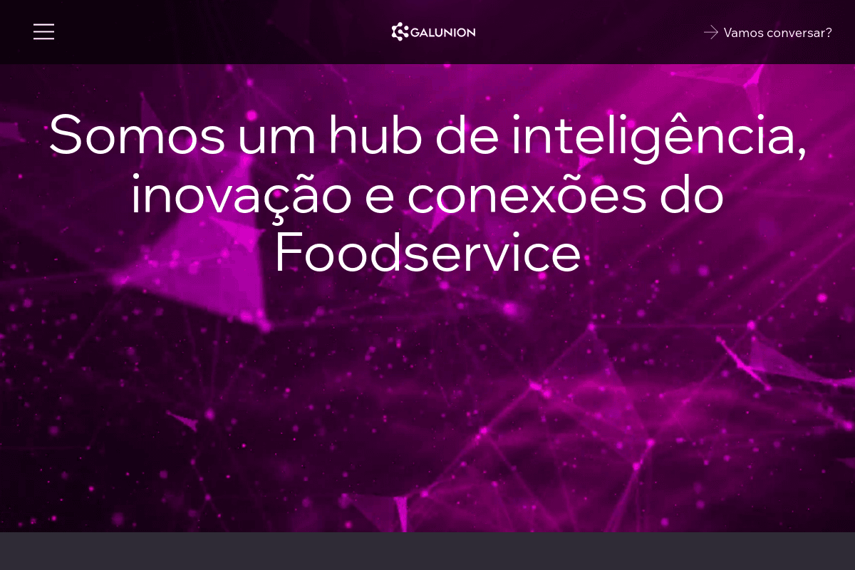 Site do fornecedor de Galunion