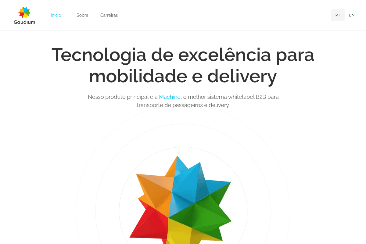 Site do fornecedor de Gaudium