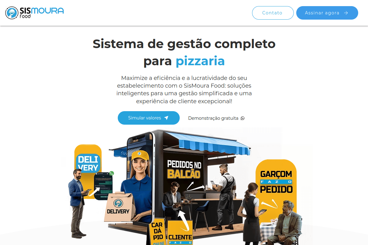 Site do fornecedor de SisMoura Food